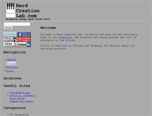 Tablet Screenshot of nerdcreationlab.com